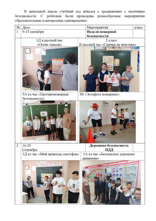 месячник безопасности