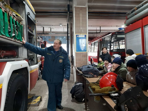  Экскурсия в пожарно-спасательную часть